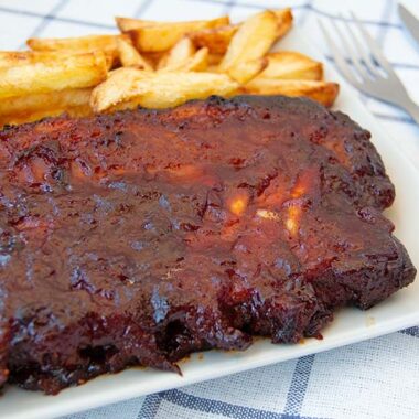 costillas a la barbacoa